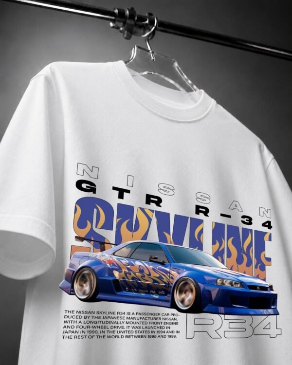 Nissan GTR blue